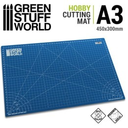 Tapis de Découpe avec échelles A3 BLEU | Jeux et Trolleries | Spécialiste des jeux de société, jeux de cartes et wargames