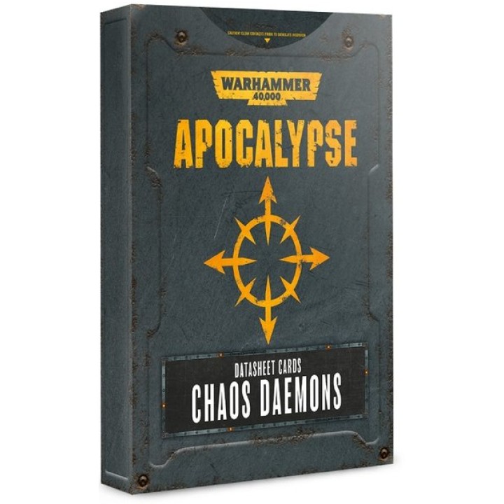 Apocalypse : Chaos Deamons Datasheet Cards | Jeux et Trolleries | Spécialiste des jeux de société, jeux de cartes et wargames