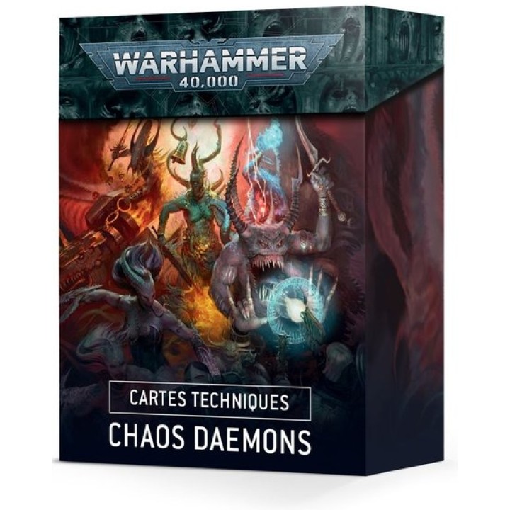 Chaos daemons - Cartes techniques | Jeux et Trolleries | Spécialiste des jeux de société, jeux de cartes et wargames