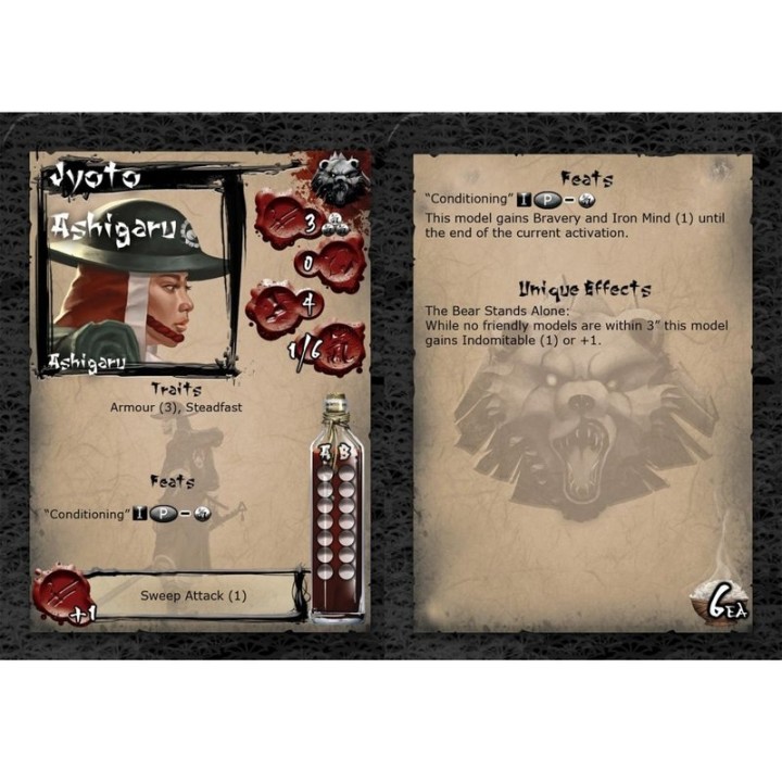 Jyoto Ashigaru (carte de profil V1) | Jeux et Trolleries | Spécialiste des jeux de société, jeux de cartes et wargames