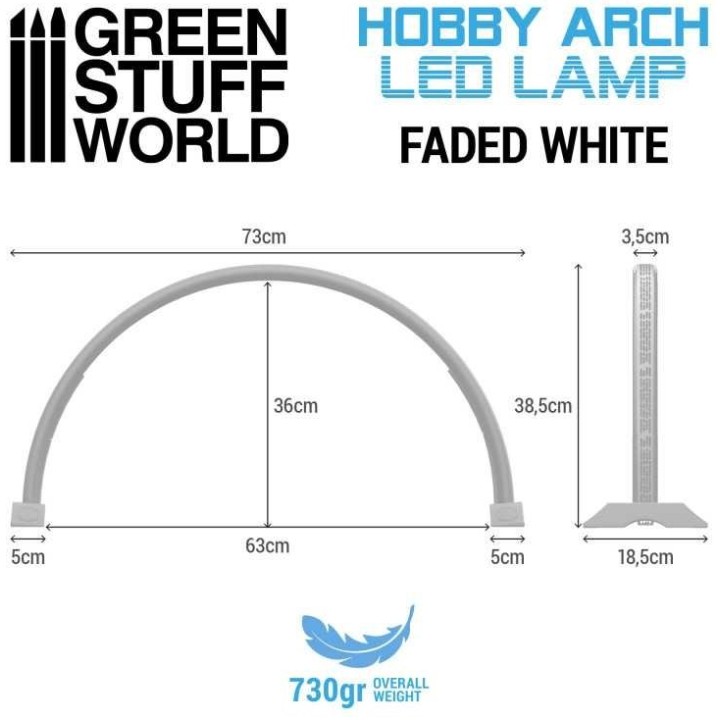 Hobby arch - LED Lamp - Faded white | Jeux et Trolleries | Spécialiste des jeux de société, jeux de cartes et wargames