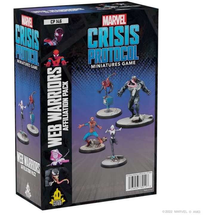 Marvel Crisis Protocol - Web warriors - Affiliation pack | Jeux et Trolleries | Spécialiste des jeux de société, jeux de cartes 