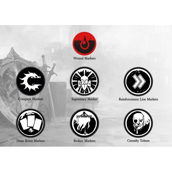 Conquest - Token pack | Jeux et Trolleries | Spécialiste des jeux de société, jeux de cartes et wargames