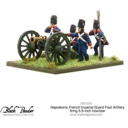 Napoleonic French Imperial Guard Foot Artillery firing howitzer | Jeux et Trolleries | Spécialiste des jeux de société, jeux de 