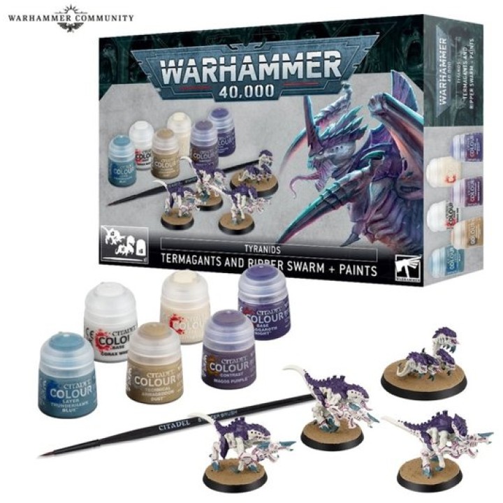 Tyranides Termagants Et Ripper Swarm + Peintures | Jeux et Trolleries | Spécialiste des jeux de société, jeux de cartes et warga