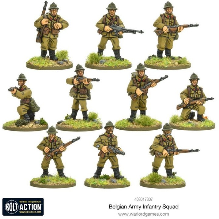 Belgian Infantry Squad | Jeux et Trolleries | Spécialiste des jeux de société, jeux de cartes et wargames