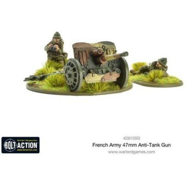 French Army 47mm Medium Anti-Tank Gun | Jeux et Trolleries | Spécialiste des jeux de société, jeux de cartes et wargames
