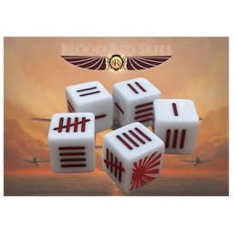 Japanese Blood Red Skies Dice | Jeux et Trolleries | Spécialiste des jeux de société, jeux de cartes et wargames