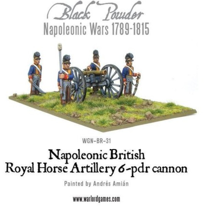 Napoleonic British Royal Horse Artillery 6 pounder cannon | Jeux et Trolleries | Spécialiste des jeux de société, jeux de cartes
