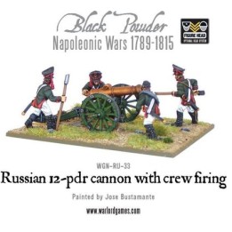 Napoleonic Russian 12 pdr cannon 1809-1815 with crew firing | Jeux et Trolleries | Spécialiste des jeux de société, jeux de cart