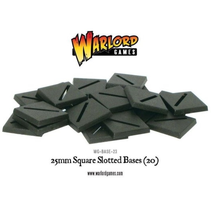 25mm Square Slotted bases (20) | Jeux et Trolleries | Spécialiste des jeux de société, jeux de cartes et wargames