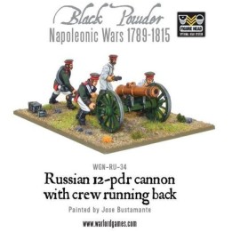 Napoleonic Russian 12 Pdr Cannon 1809-1815 With Crew Running Back | Jeux et Trolleries | Spécialiste des jeux de société, jeux d