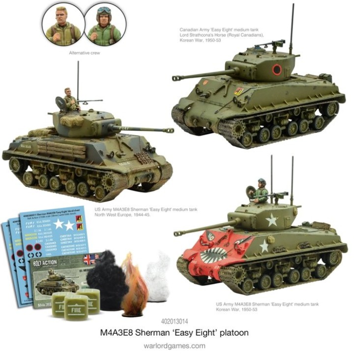 M4A3E8 Sherman Easy Eight platoon | Jeux et Trolleries | Spécialiste des jeux de société, jeux de cartes et wargames