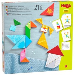 Jeu d’assemblage Tangram-Mix multicolore | Jeux et Trolleries | Spécialiste des jeux de société, jeux de cartes et wargames