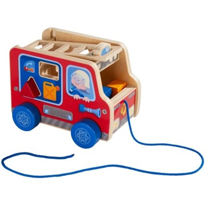 Figurine à tirer Camion de pompiers | Jeux et Trolleries | Spécialiste des jeux de société, jeux de cartes et wargames