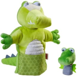 Marionnette Crocodile et son bébé | Jeux et Trolleries | Spécialiste des jeux de société, jeux de cartes et wargames
