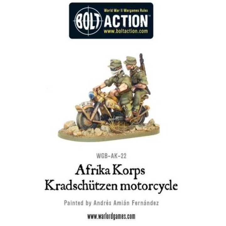 Afrika Korps Krad Schutzen Motorcycle | Jeux et Trolleries | Spécialiste des jeux de société, jeux de cartes et wargames