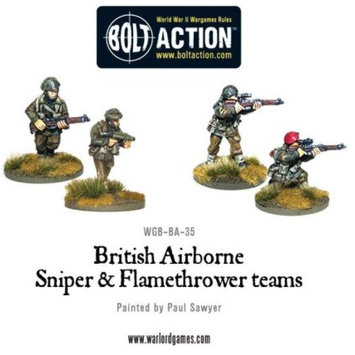 British Airborne: Flamethrower & Sniper Teams | Jeux et Trolleries | Spécialiste des jeux de société, jeux de cartes et wargames