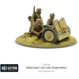 Afrika Korps 7.5cm leig 18 Light Artillery | Jeux et Trolleries | Spécialiste des jeux de société, jeux de cartes et wargames