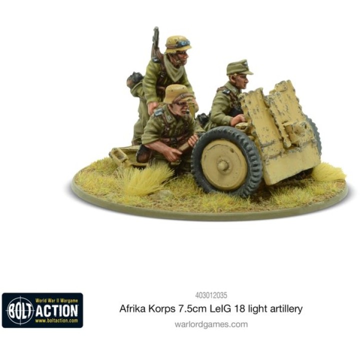 Afrika Korps 7.5cm leig 18 Light Artillery | Jeux et Trolleries | Spécialiste des jeux de société, jeux de cartes et wargames