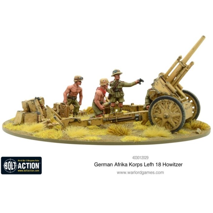 Afrika Korps Lefh18 10.5cm Medium Artillery | Jeux et Trolleries | Spécialiste des jeux de société, jeux de cartes et wargames