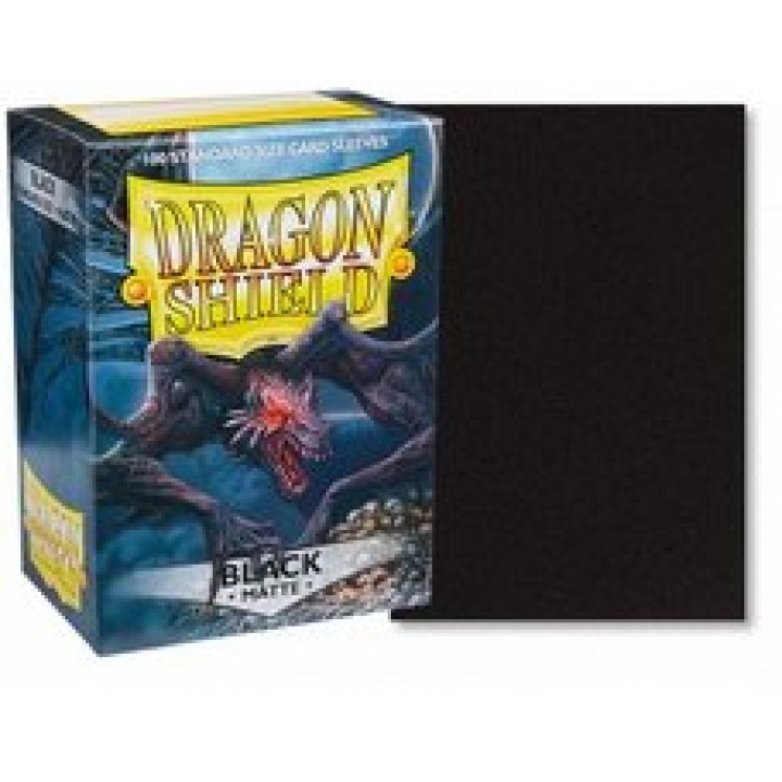 Dragon Shield - 100 Standard Sleeves Matte Couleur Noir
