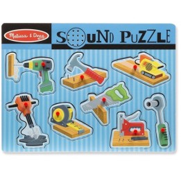 Puzzle Sonore à Encastrements Les Outils