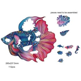 RAINBOWOODEN PUZZLE FIGHTING FISH | Jeux et Trolleries | Spécialiste des jeux de société, jeux de cartes et wargames