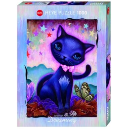 PUZZLE 1000 PIÈCES : CHAT NOIR, JEREMIAH KETNER | Jeux et Trolleries | Spécialiste des jeux de société, jeux de cartes et wargam