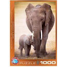 EUROGRAPHICS PUZZLE  ELEPHANT BABY | Jeux et Trolleries | Spécialiste des jeux de société, jeux de cartes et wargames