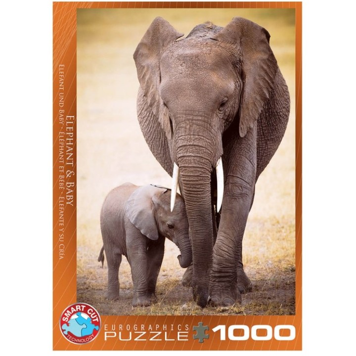 EUROGRAPHICS PUZZLE  ELEPHANT BABY | Jeux et Trolleries | Spécialiste des jeux de société, jeux de cartes et wargames