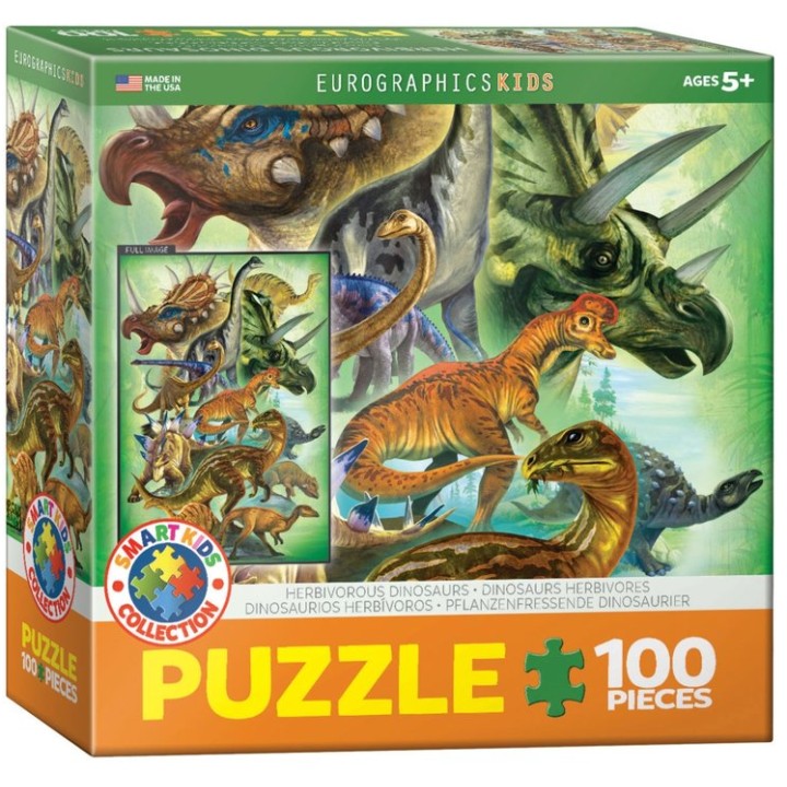 EUROGRAPHICS PUZZLE DINOSAURS HERBIVORES | Jeux et Trolleries | Spécialiste des jeux de société, jeux de cartes et wargames