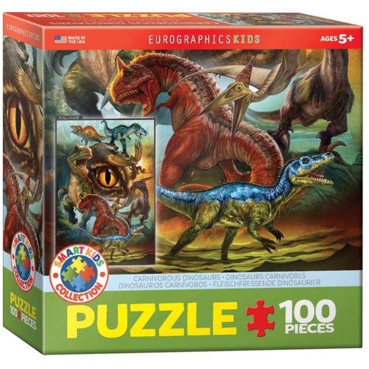 EUROGRAPHICS KIDS DINOSAURS CARNIVORES | Jeux et Trolleries | Spécialiste des jeux de société, jeux de cartes et wargames