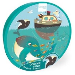 CONTOUR PUZZLE - WHALES | Jeux et Trolleries | Spécialiste des jeux de société, jeux de cartes et wargames