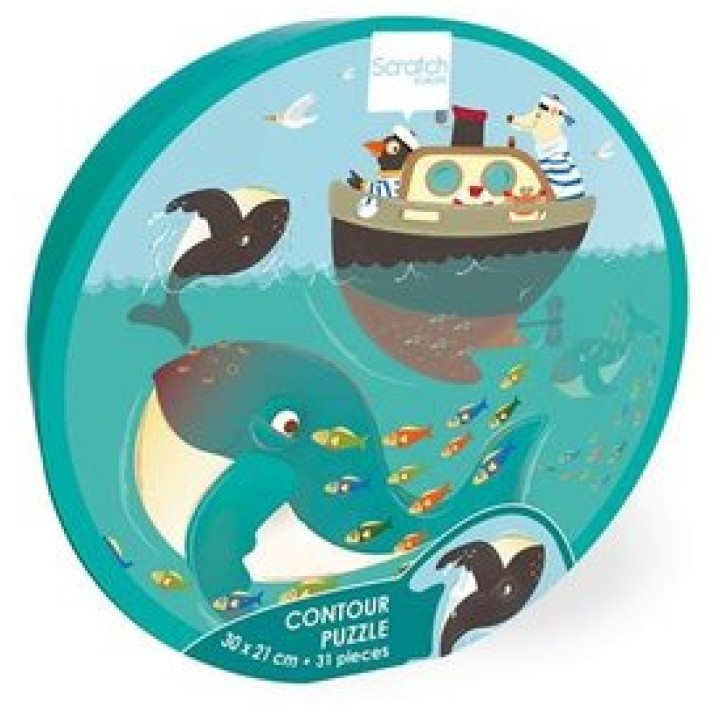 CONTOUR PUZZLE - WHALES | Jeux et Trolleries | Spécialiste des jeux de société, jeux de cartes et wargames