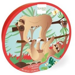 CONTOUR PUZZLE - SLOTH | Jeux et Trolleries | Spécialiste des jeux de société, jeux de cartes et wargames