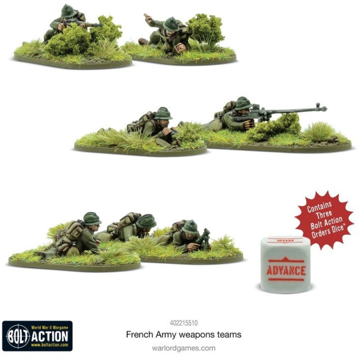 French Army Weapons Teams | Jeux et Trolleries | Spécialiste des jeux de société, jeux de cartes et wargames