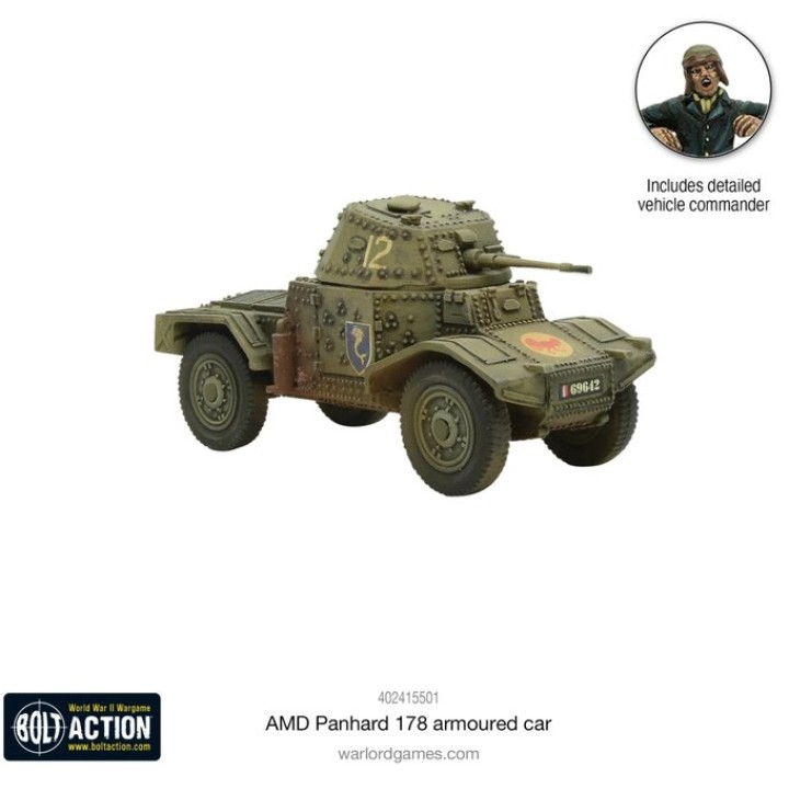 FRENCH ARMY AMD PANHARD 178 ARMOURED CAR | Jeux et Trolleries | Spécialiste des jeux de société, jeux de cartes et wargames