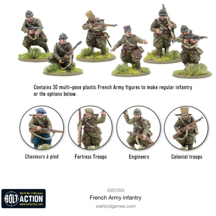 French Army Infantry | Jeux et Trolleries | Spécialiste des jeux de société, jeux de cartes et wargames