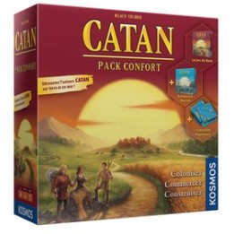 Catan - Pack confort | Jeux et Trolleries | Spécialiste des jeux de société, jeux de cartes et wargames