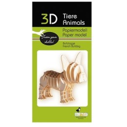Modèle 3D en papier - Bulldog | Jeux et Trolleries | Spécialiste des jeux de société, jeux de cartes et wargames