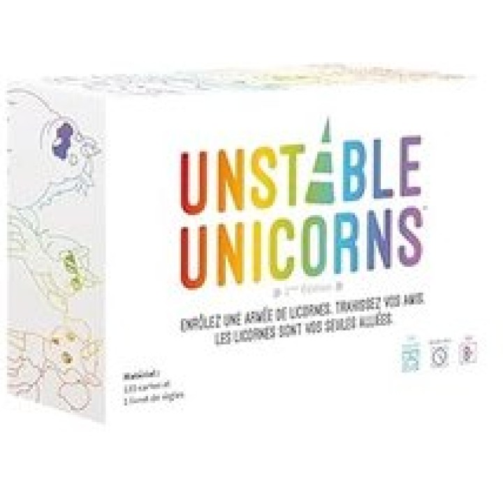Unstable Unicorns | Jeux et Trolleries | Spécialiste des jeux de société, jeux de cartes et wargames