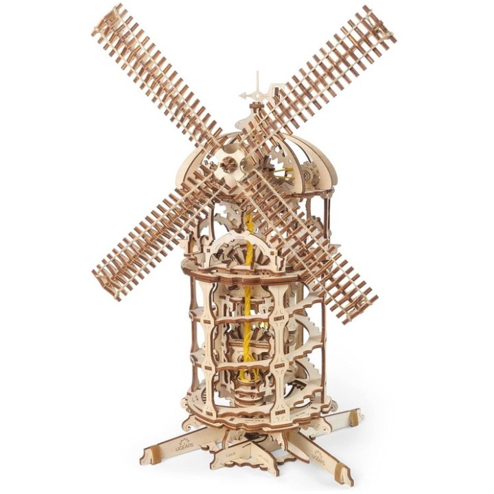 UGEARS Moulin 3D - Miniature Mécanique en Bois | Jeux et Trolleries | Spécialiste des jeux de société, jeux de cartes et wargame