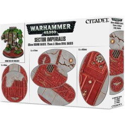 SECTOR IMPERIALIS: SOCLES RONDS DE 60MM ET SOCLES OVALES DE 75MM ET 90MM