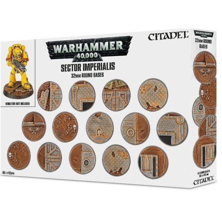 SECTOR IMPERIALIS: SOCLES RONDS DE 32MM
