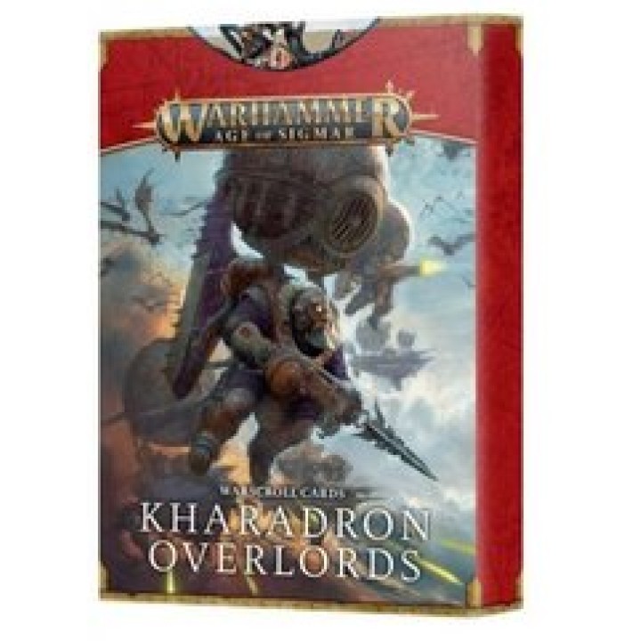 WARCROLL CARDS KHARADRON OVERLORDS | Jeux et Trolleries | Spécialiste des jeux de société, jeux de cartes et wargames