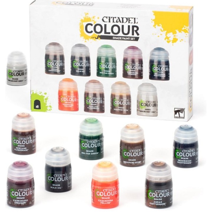 CITADEL COLOUR SHADE PAINT SET | Jeux et Trolleries | Spécialiste des jeux de société, jeux de cartes et wargames