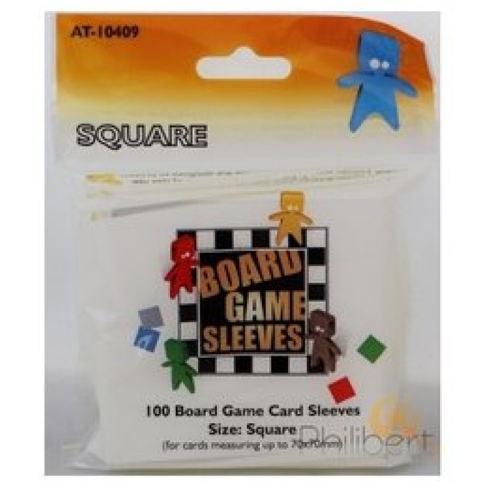100 Board Game Sleeves 70x70mm
