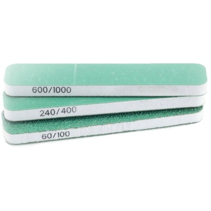 3 blocs de ponçage 90x19x6mm double face & double grain | Jeux et Trolleries | Spécialiste des jeux de société, jeux de cartes e