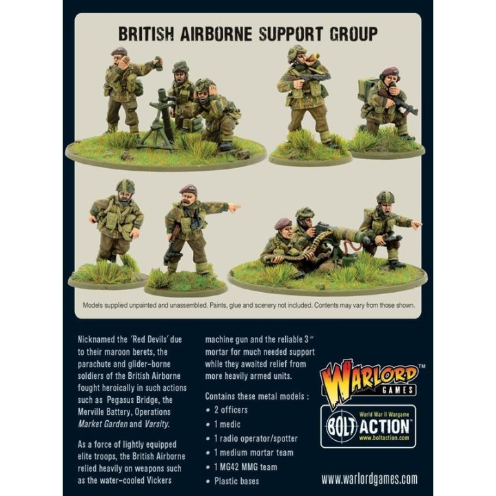 British Airborne Support Group | Jeux et Trolleries | Spécialiste des jeux de société, jeux de cartes et wargames